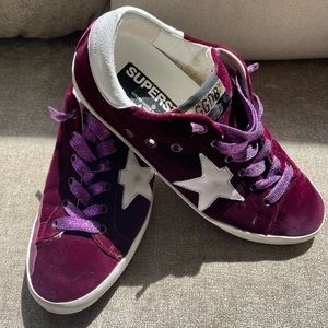 Velvet superstar golden goose